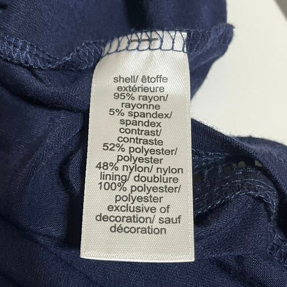 Maurice’s Navy Blue Dress w/ Lace Bodice and trim on hem– Women’s XL EUC - Picture 6 of 7